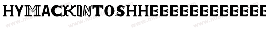 HYMackintoshH1 1051字体转换